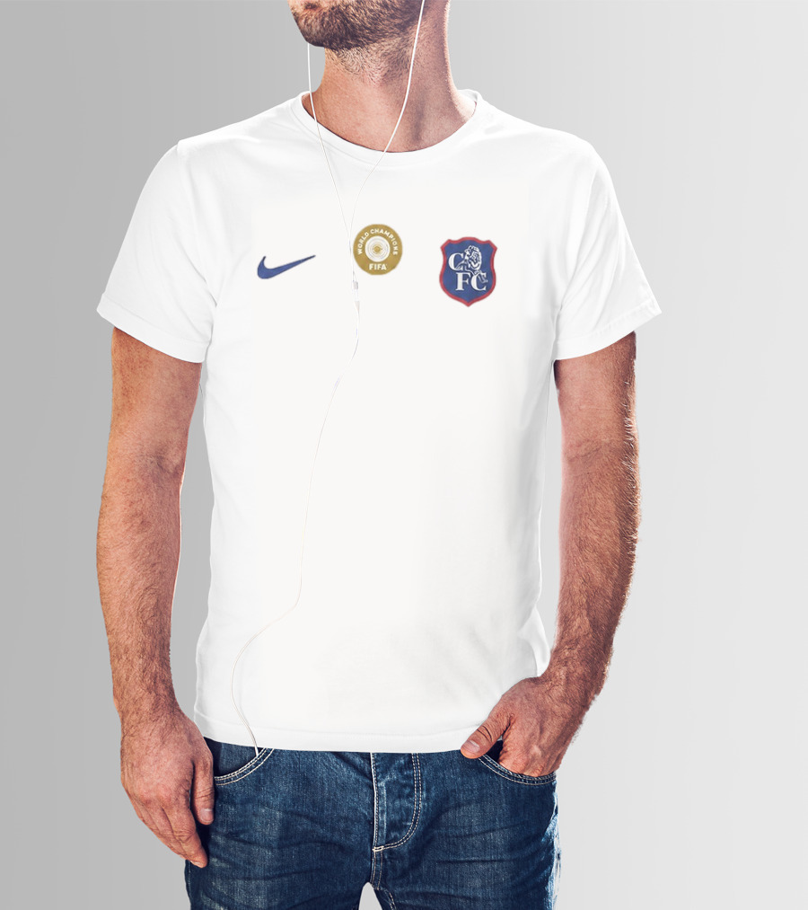 Chelsea 2026 27 FIFA World Champions CFC Nike White Away Kit T-Shirt