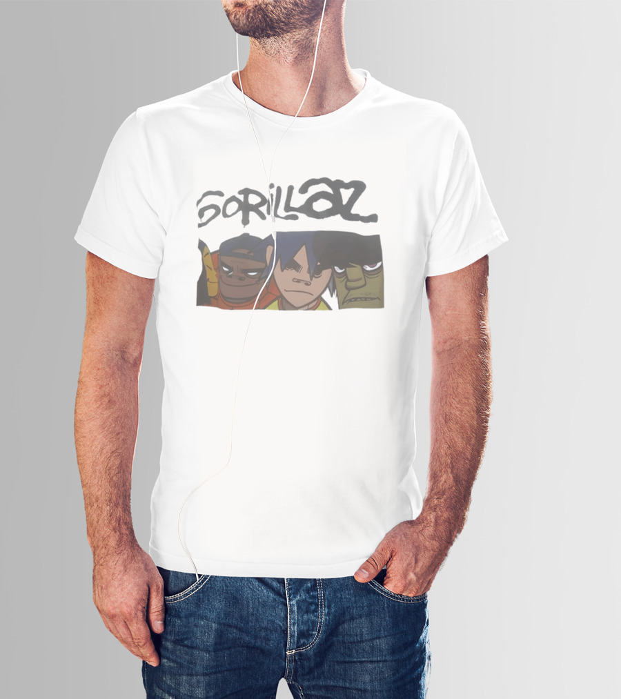 Gorillaz Band Members 2D Russel Hobbs Noodle Murdoc Niccals T-Shirt