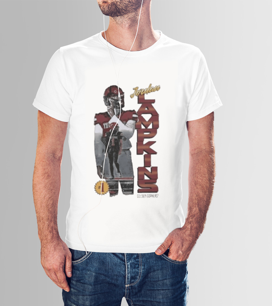 Jordan Lampkins 1 Minnesota Golden Gophers Football Player T-Shirt
