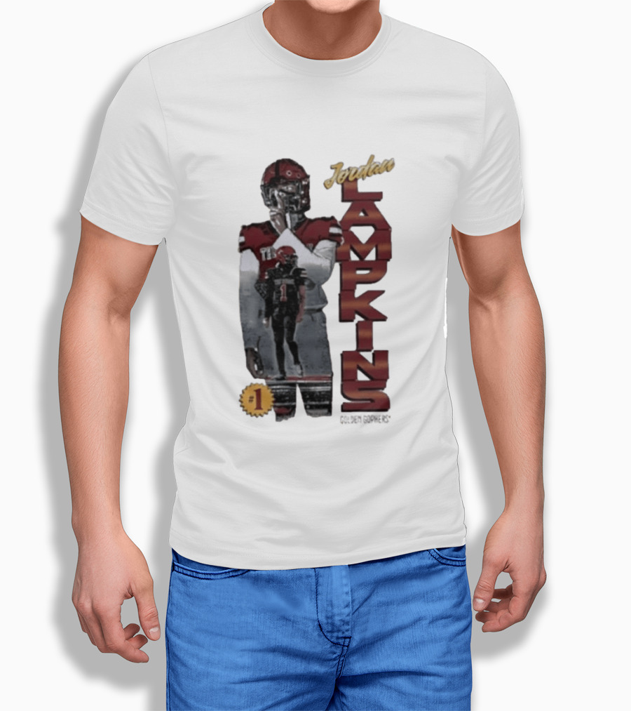 Jordan Lampkins 1 Minnesota Golden Gophers Football Player T-Shirt