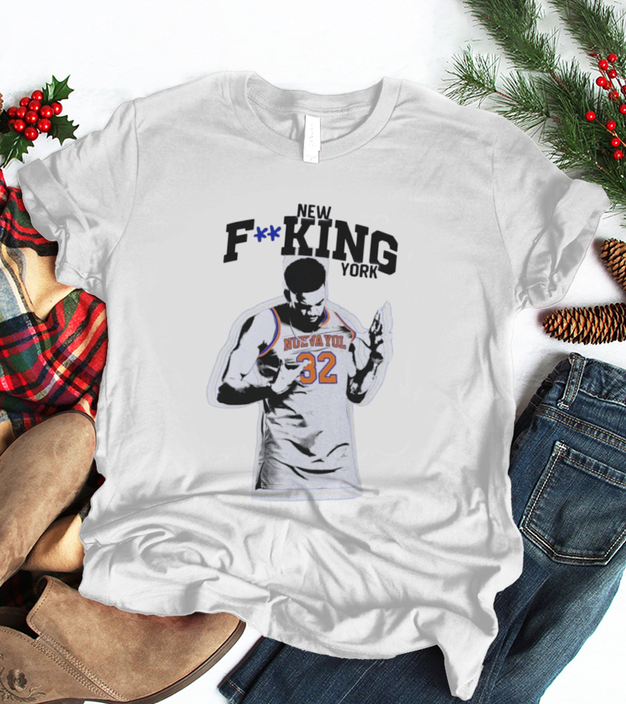 New F**king York Nueva Yol 32 Basketball Player T-Shirt