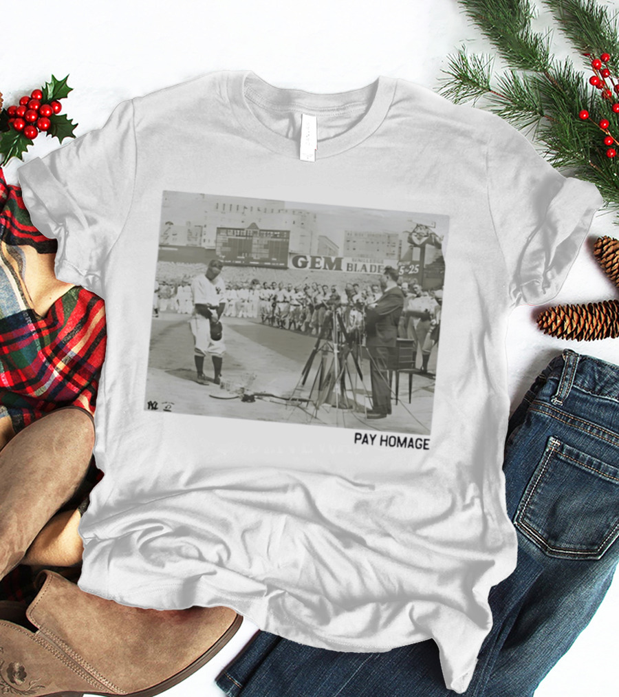 Lou Gehrig New York Yankees Yankee Stadium Farewell Address July 4th Iconic Moment T-Shirt
