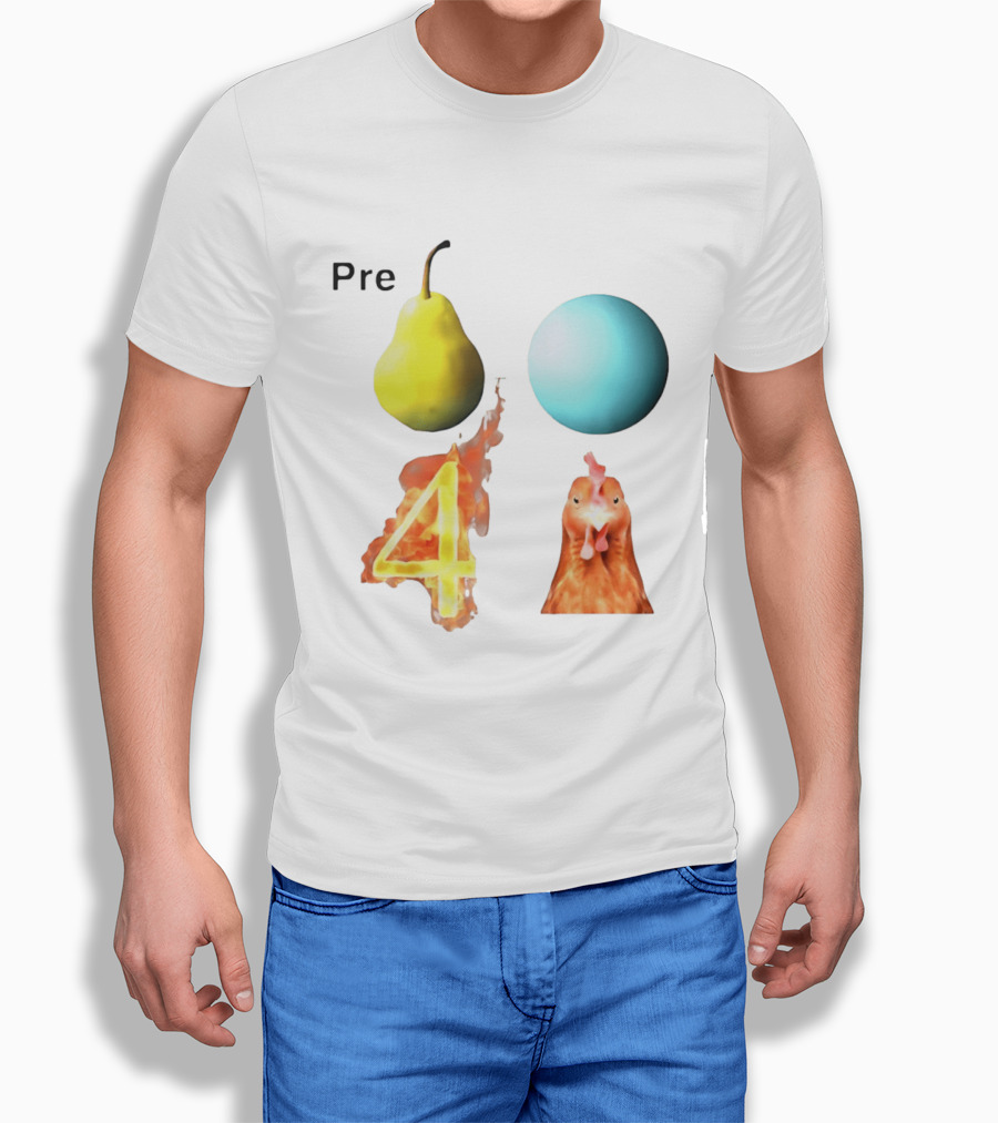 Pre Pear Blue Egg Fire 4 Chicken T-Shirt