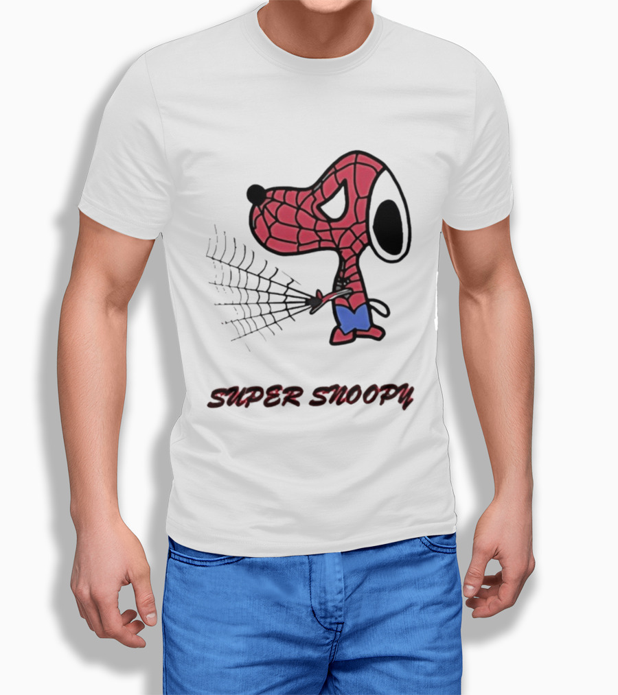 Super Snoopy Spider Man Mashup Pop Culture T-Shirt