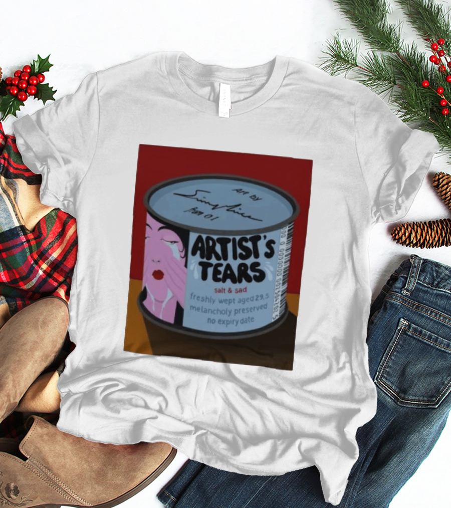 Artist's Tears Salt And Sad Freshly Wept Aged 29.5 Melancholy Preserved No Expiry Date T-Shirt