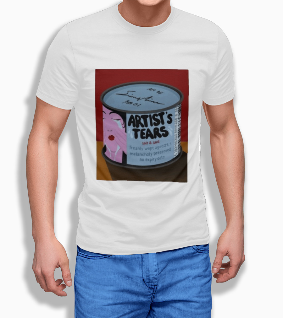 Artist's Tears Salt And Sad Freshly Wept Aged 29.5 Melancholy Preserved No Expiry Date T-Shirt