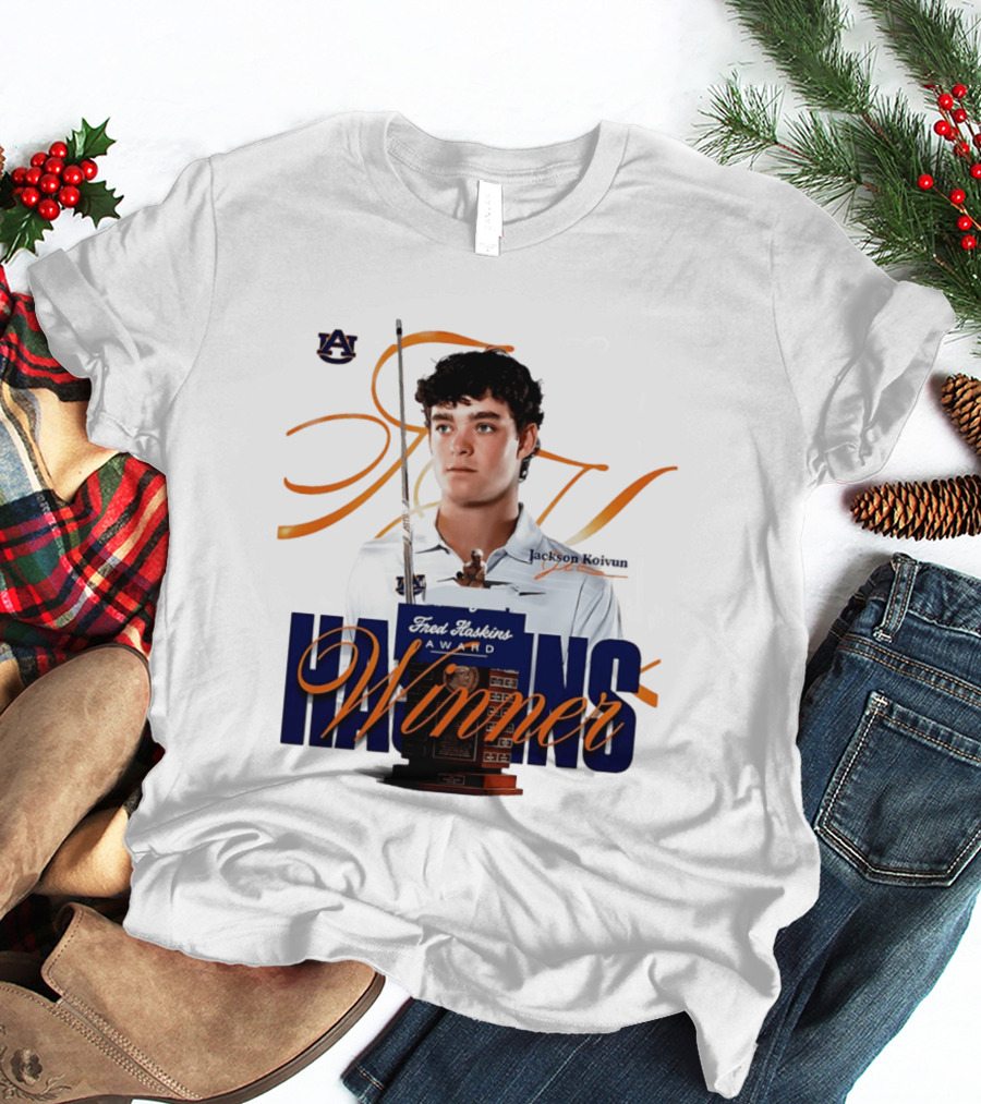 Auburn University Jackson Koivun Fred Haskins Award Winner Golf T-Shirt