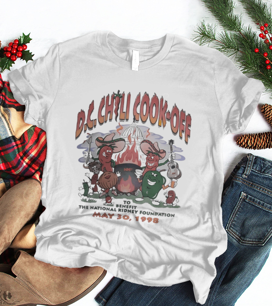 DC Chili Cook Off Benefit National Kidney Foundation May 30 1998 Event T-Shirt