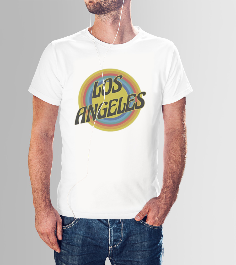 Los Angeles Vintage Rainbow T-Shirt