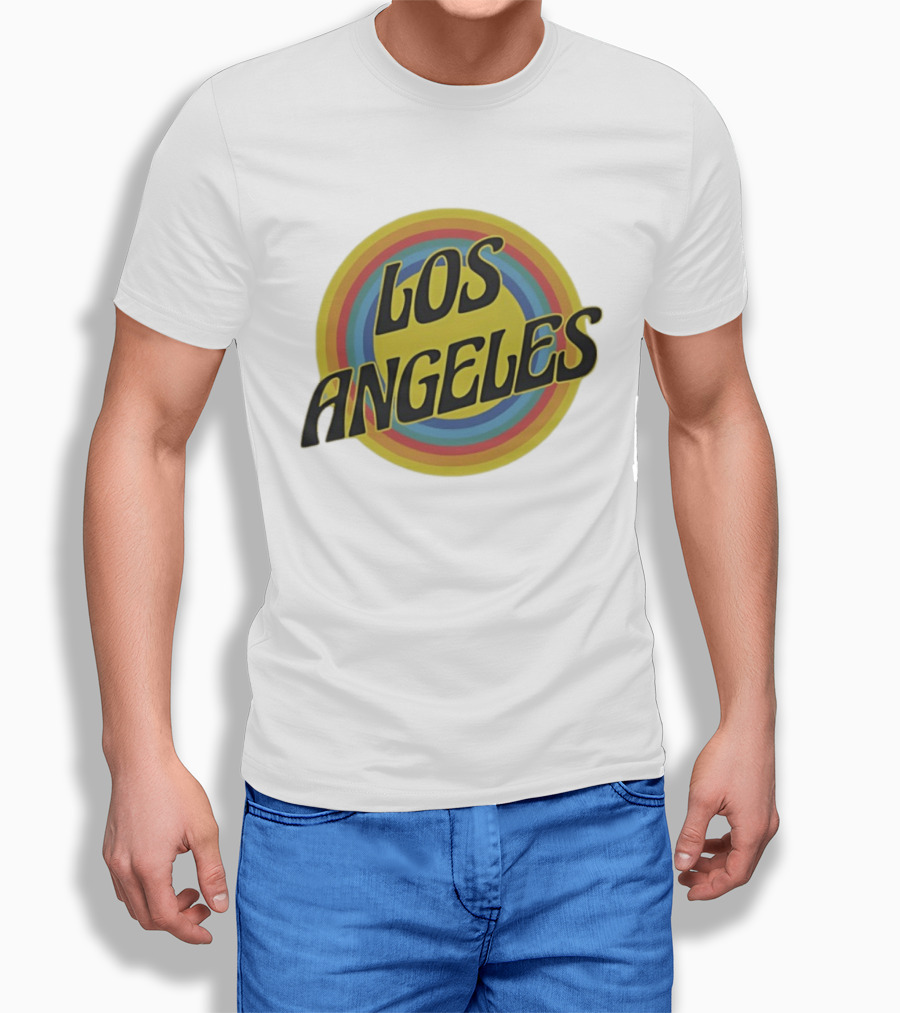Los Angeles Vintage Rainbow T-Shirt