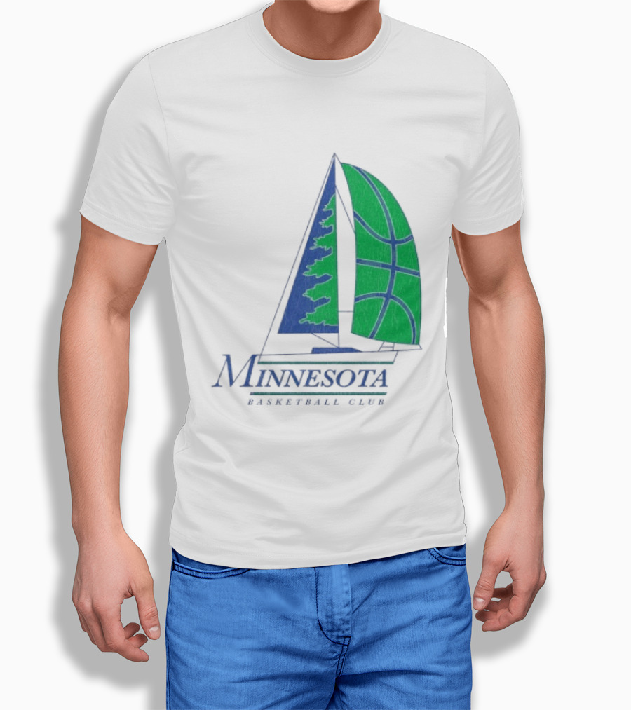 Minnesota Basketball Club Sailing Boat And Hoop T-Shirt