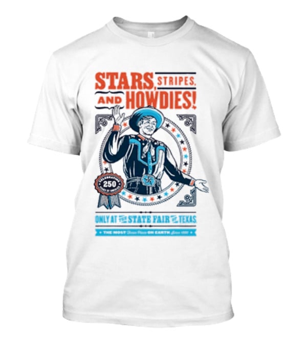 Stars Stripes And Midways State Fair Of Texas 2026 250 Big Tex Circle T-Shirt