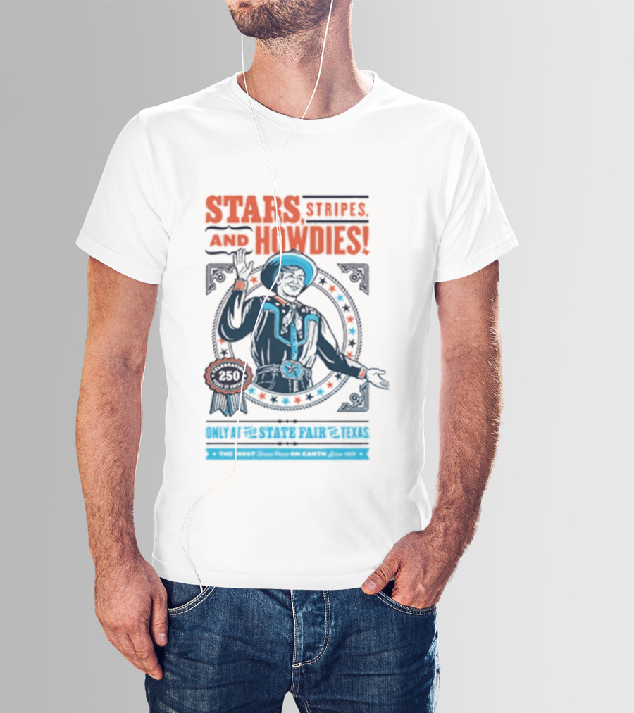 Stars Stripes And Midways State Fair Of Texas 2026 250 Big Tex Circle T-Shirt