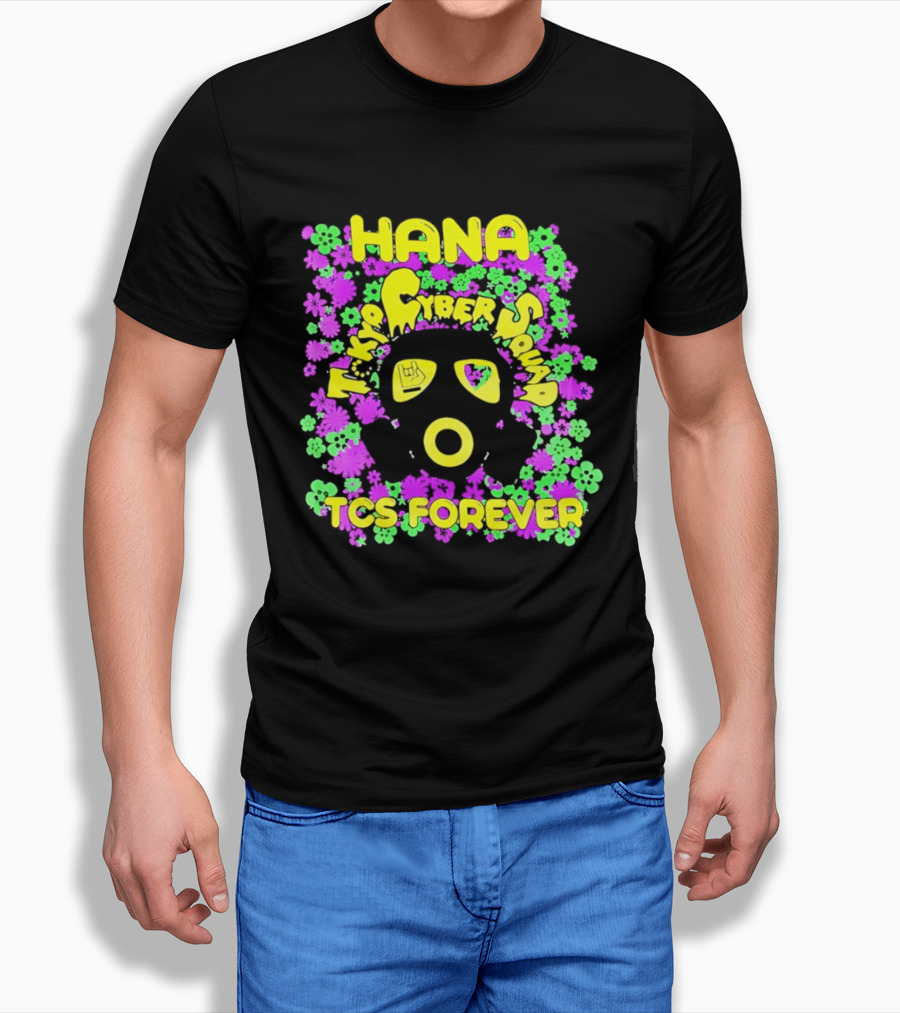 Hana Tokyo Cyber Squad TCS Forever Vibrant Flower Power T-Shirt
