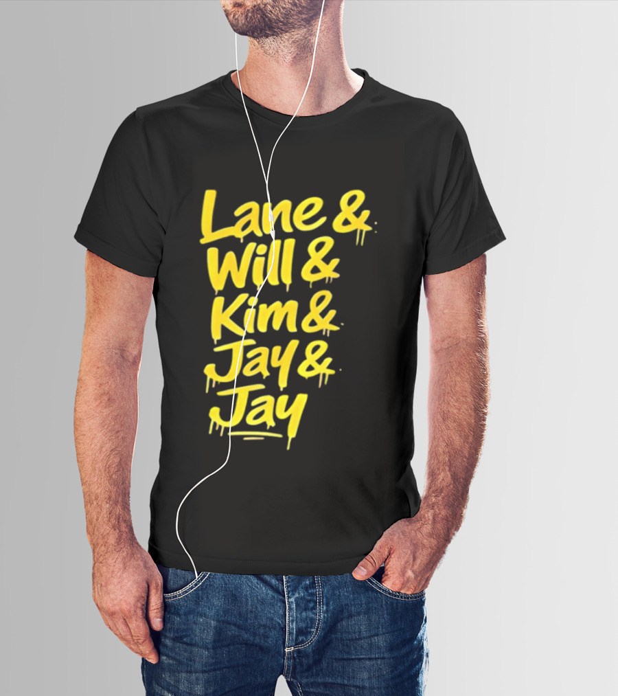 Lane Will Kim Jay Jay Graffiti Style Names T-Shirt