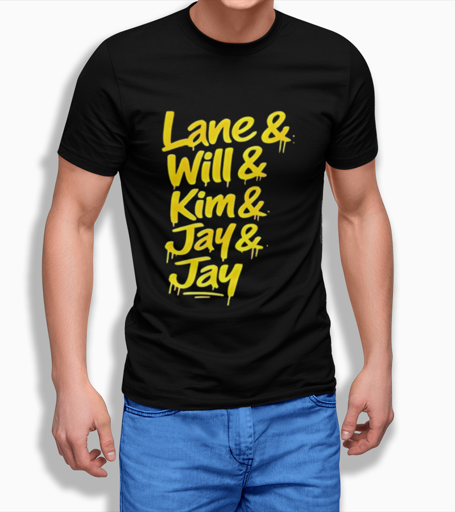Lane Will Kim Jay Jay Graffiti Style Names T-Shirt