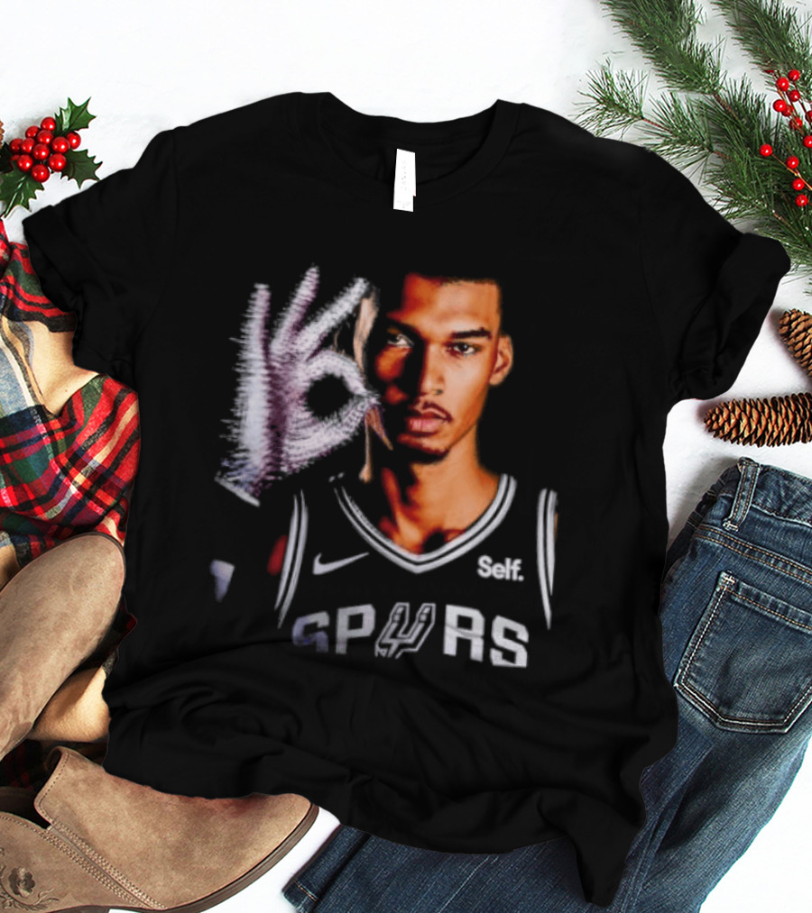 Victor Wembanyama Spurs Iceman Drake Glove T-Shirt