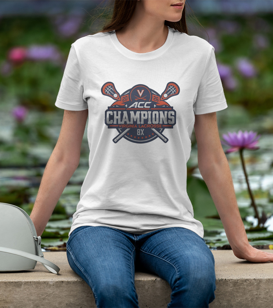 Virginia Cavaliers 2026 ACC Champions 8X Lacrosse Victory T-Shirt