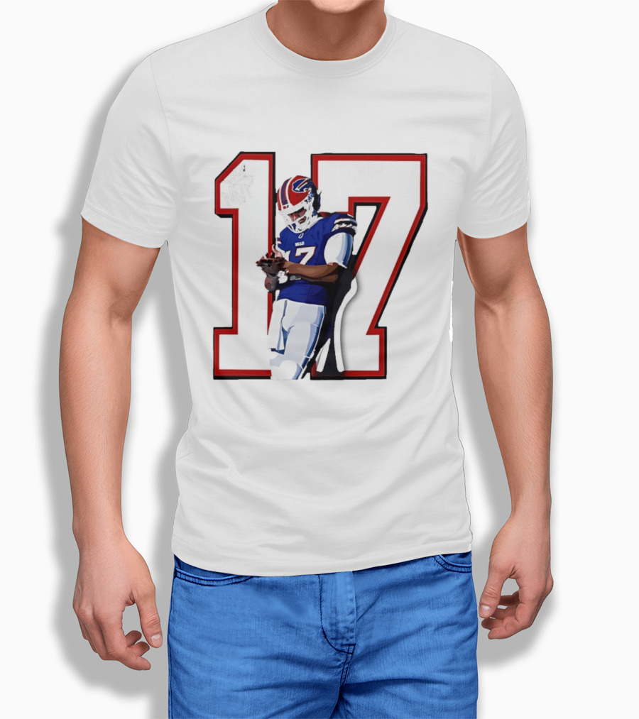 Josh Allen Buffalo Bills Number 17 MVP Football Player T-Shirt