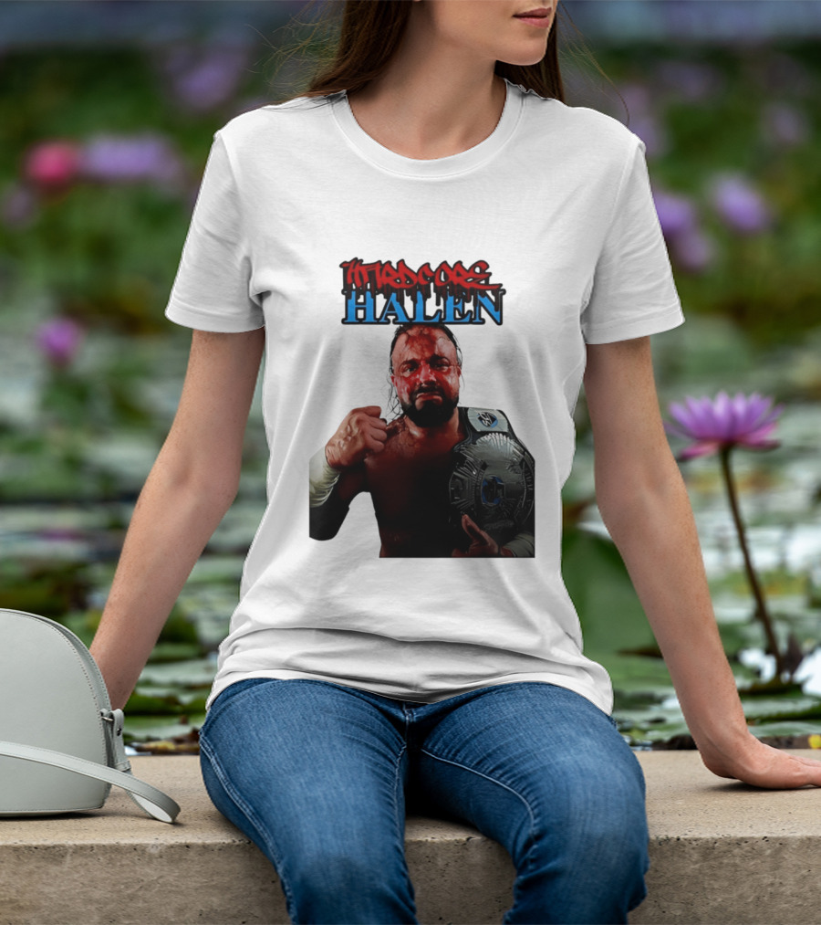 Hardcore Nick Halen Wrestling Champion With Belt T-Shirt