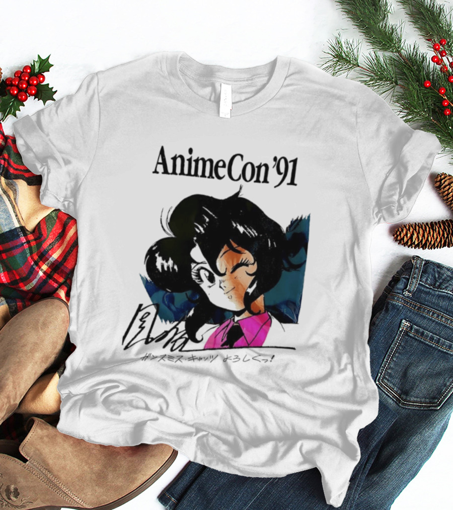 Anime Con '91 Character With Autograph And Japanese T-Shirt