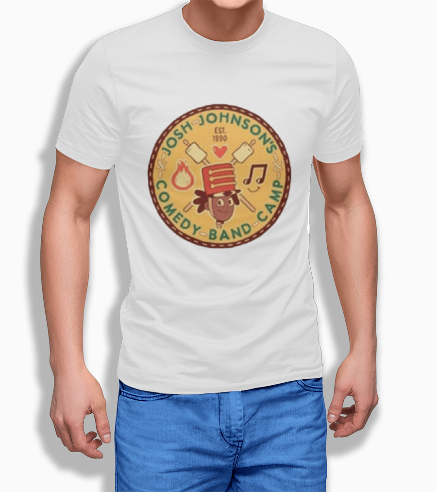 Josh Johnson's Comedy Band Camp Tour 1990 Marshmallows And Music Note T-Shirt