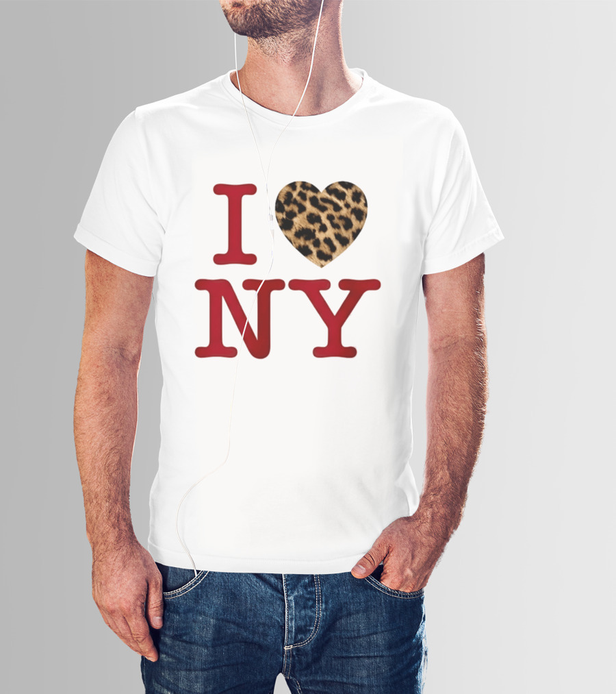 Latto Crave I Heart NY Leopard T-Shirt