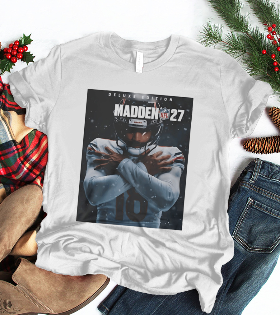 Madden NFL 27 Deluxe Edition Caleb Williams Bears 18 T-Shirt