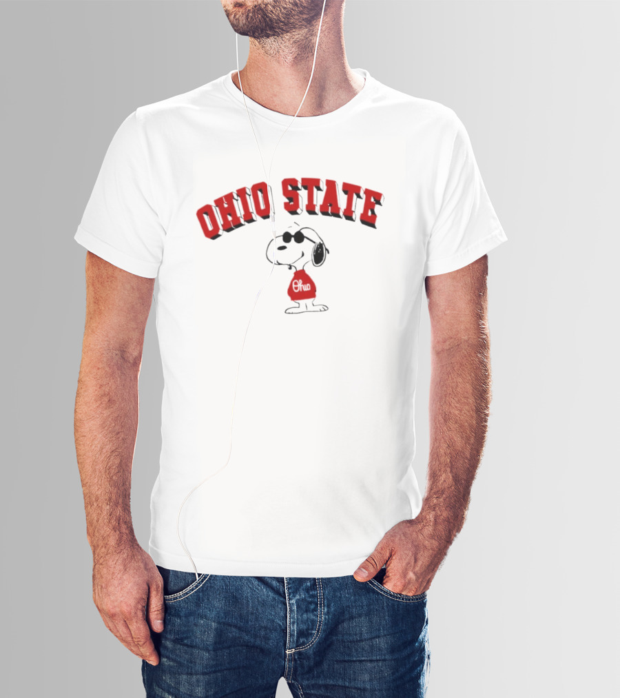 Ohio State Snoopy Peanuts Collaboration T-Shirt