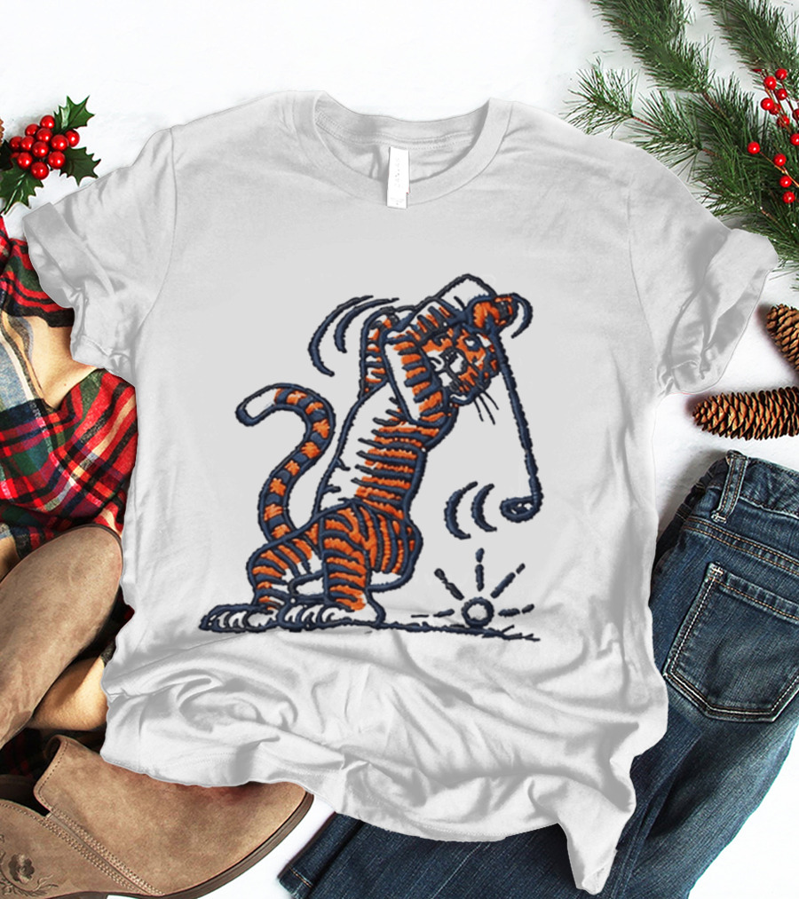 Auburn Swinging Tiger Embroidery Golf Hat Auburn University T-Shirt