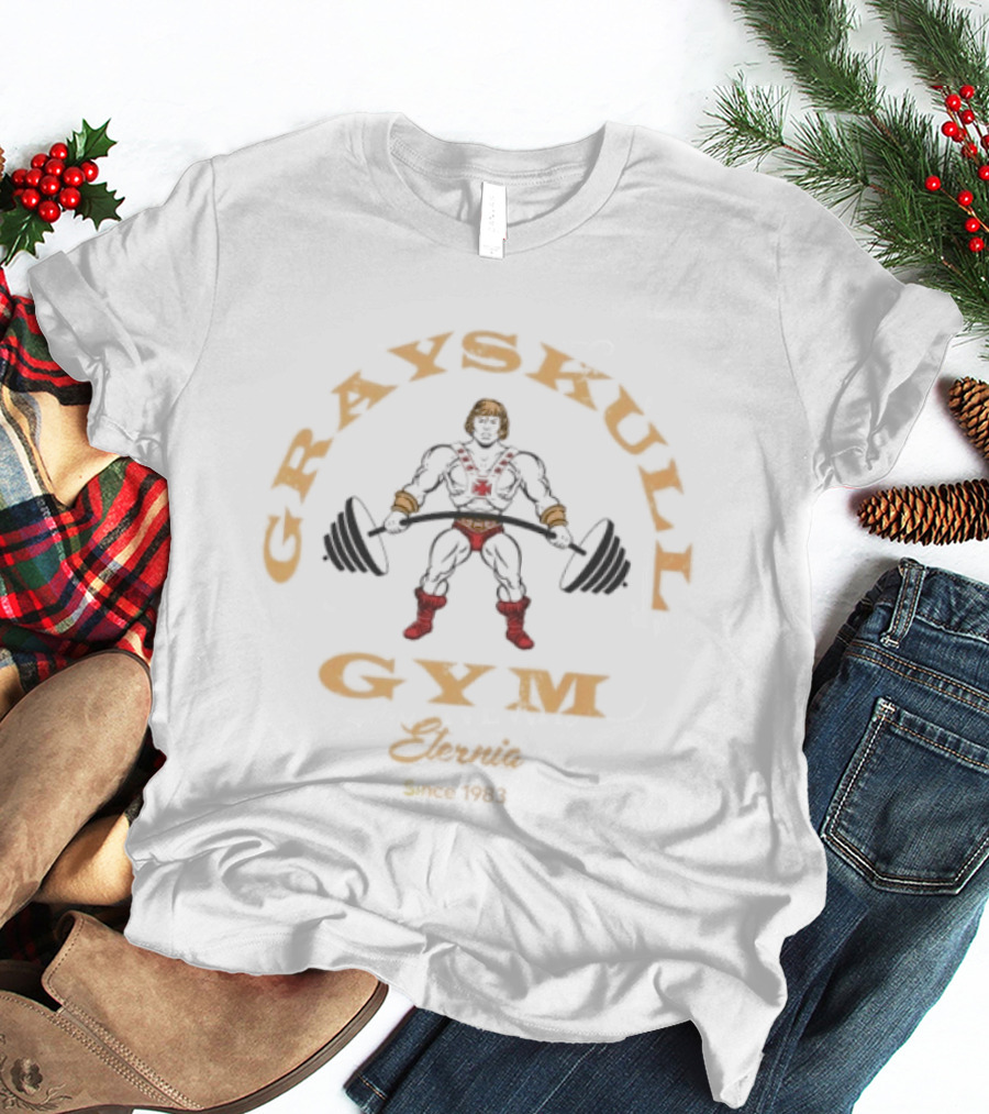Grayskull Gym Eternia Powerlifting Since 1983 T-Shirt