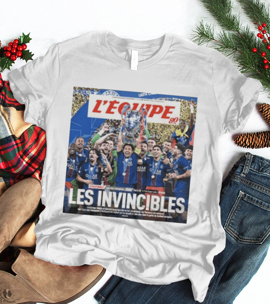 L'Équipe 80 Les Invincibles Football Ligue Des Champions T-Shirt