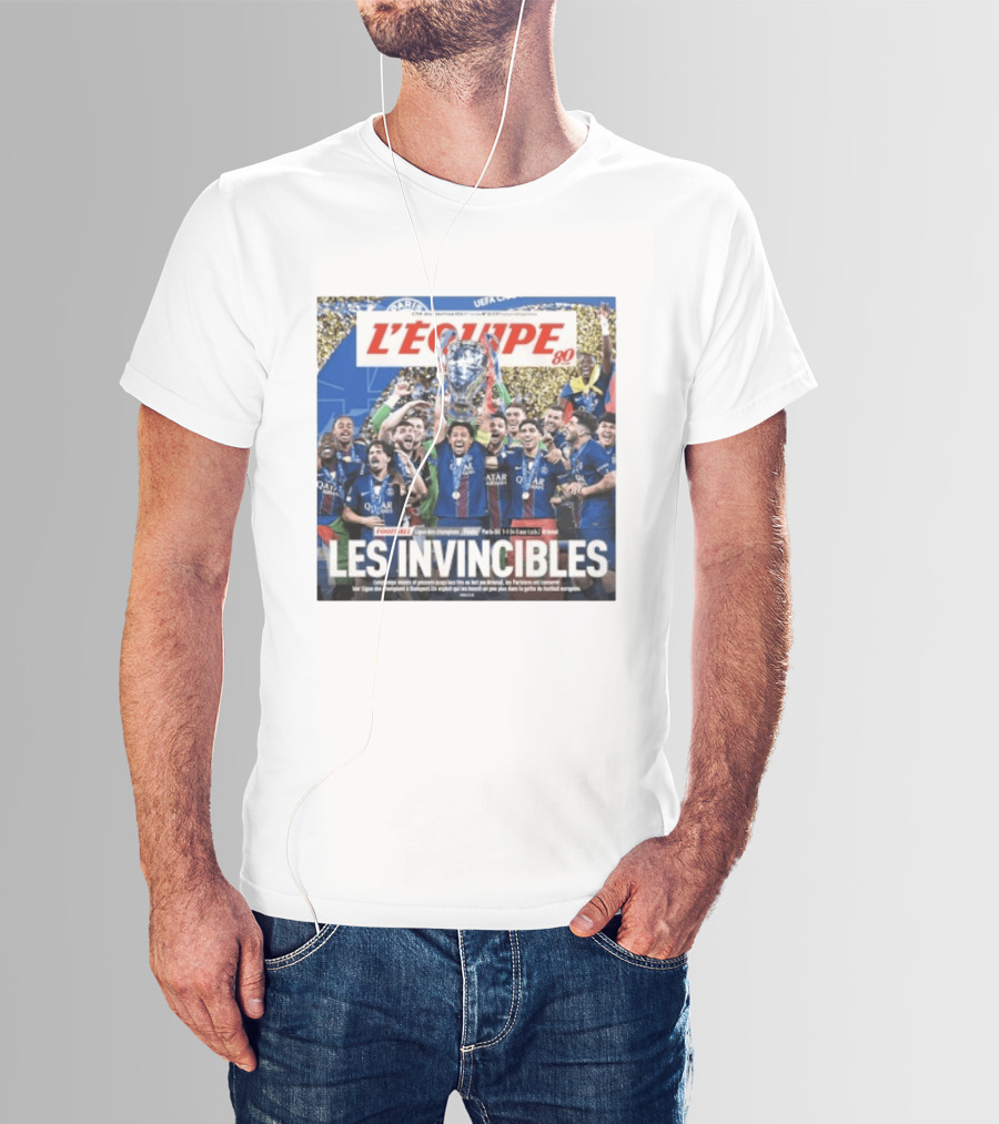 L'Équipe 80 Les Invincibles Football Ligue Des Champions T-Shirt