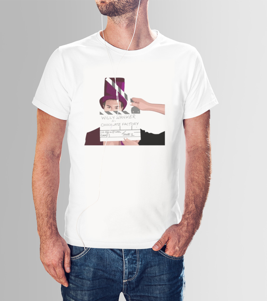 Max And Paddy Willy Wanker Chocolate Factory Movie Scene Take 1 T-Shirt