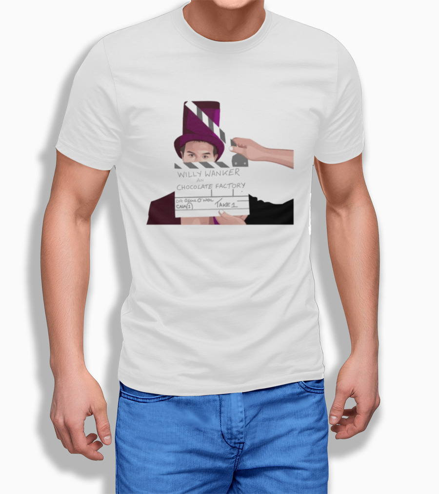 Max And Paddy Willy Wanker Chocolate Factory Movie Scene Take 1 T-Shirt