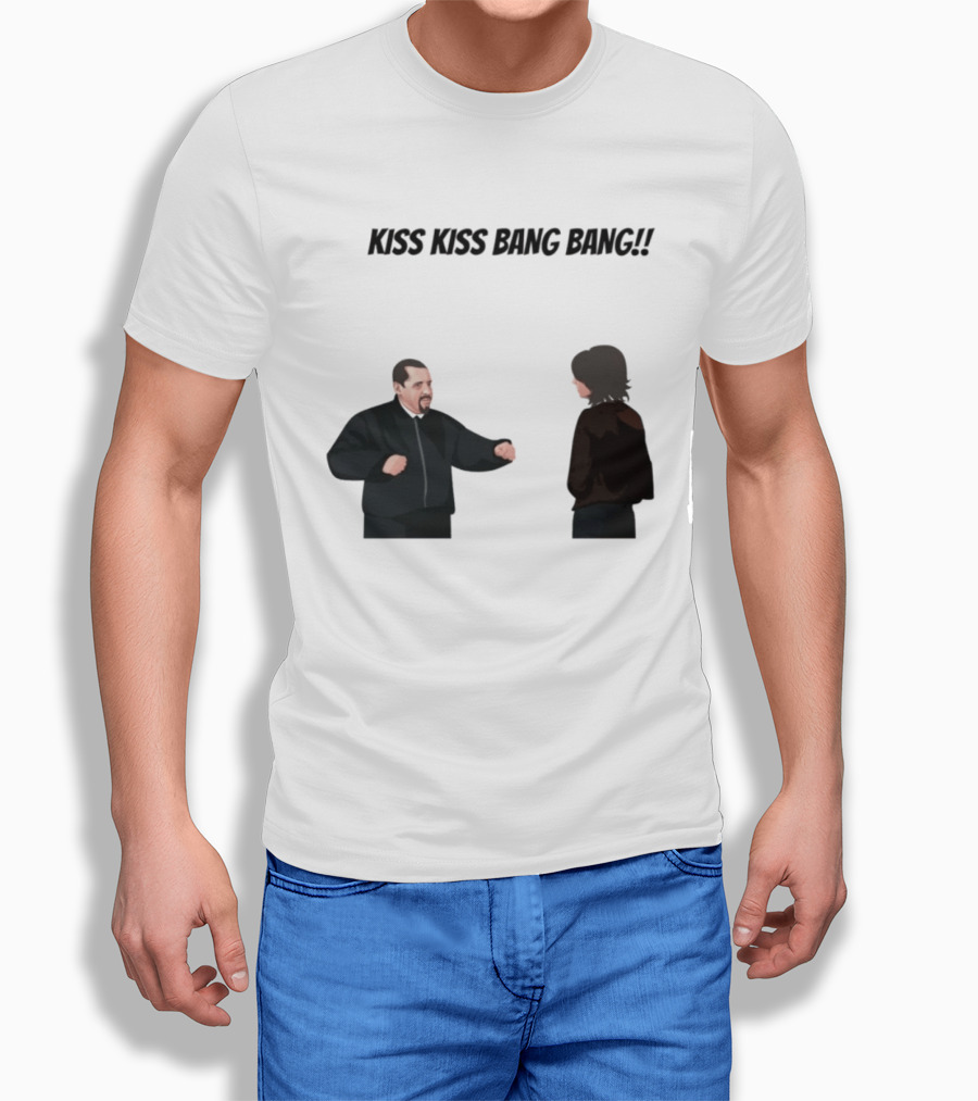 Kiss Kiss Bang Bang Bobby Bacala And Tony Soprano HBO Series T-Shirt
