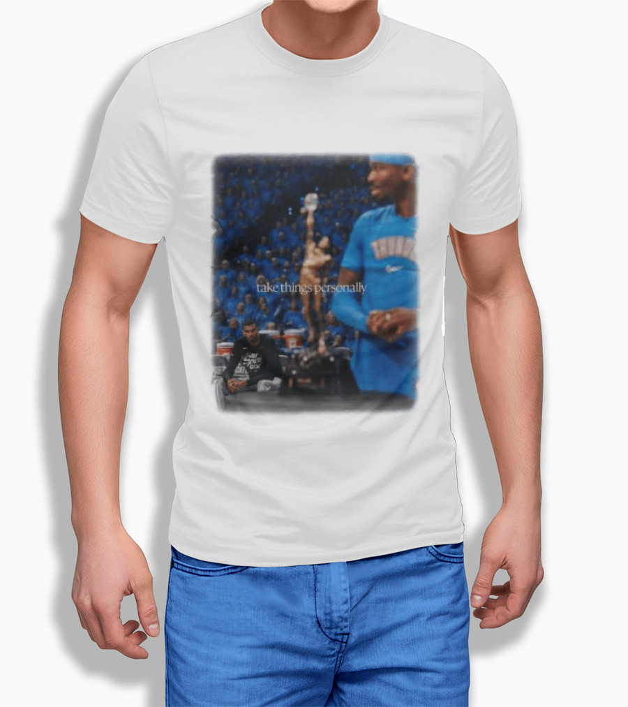 NBA Take Things Personally Oklahoma Basketball Official Fan Merchandise T-Shirt