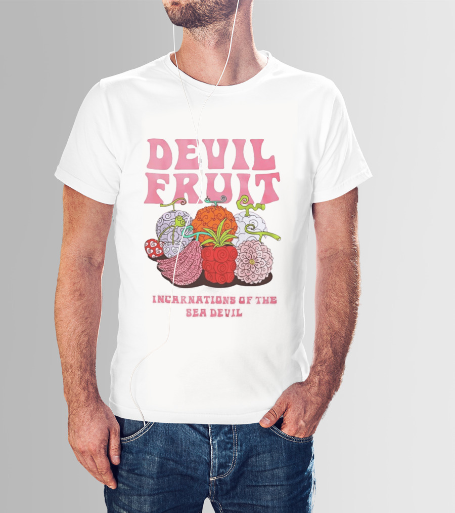 Devil Fruit Incarnations Sea Devil One Piece Anime Manga T-Shirt