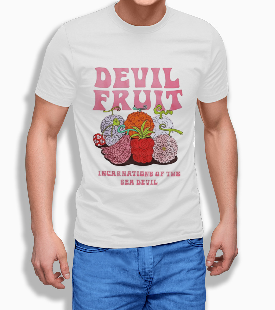 Devil Fruit Incarnations Sea Devil One Piece Anime Manga T-Shirt