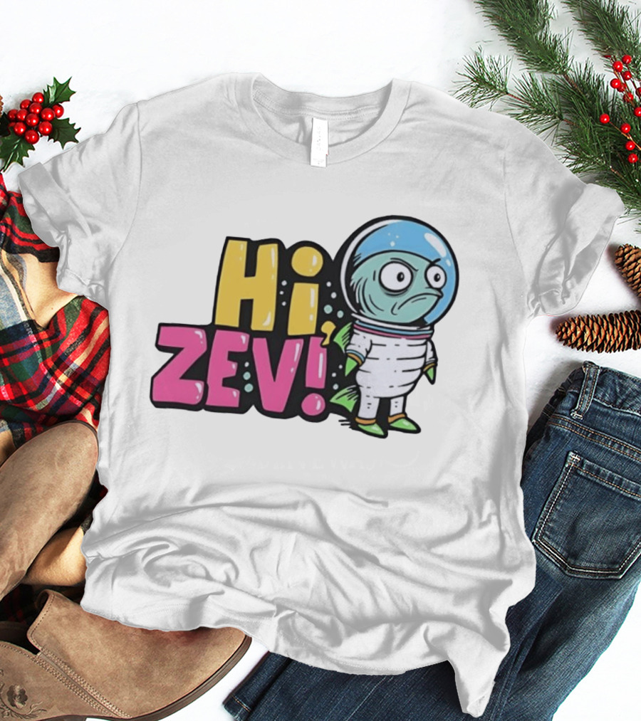 Hi Zev Astronaut Fish NBA New York Knicks Jalen Brunson Cartoon T-Shirt