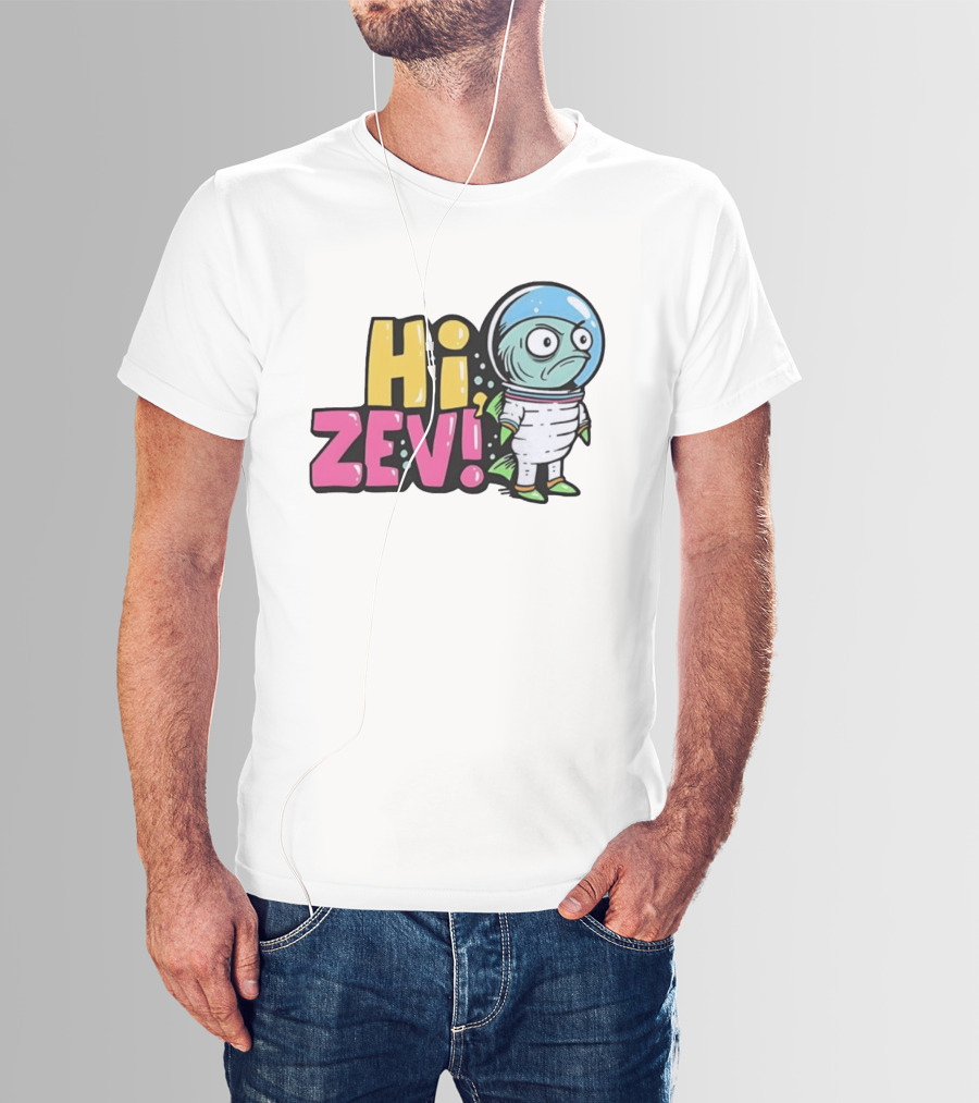 Hi Zev Astronaut Fish NBA New York Knicks Jalen Brunson Cartoon T-Shirt