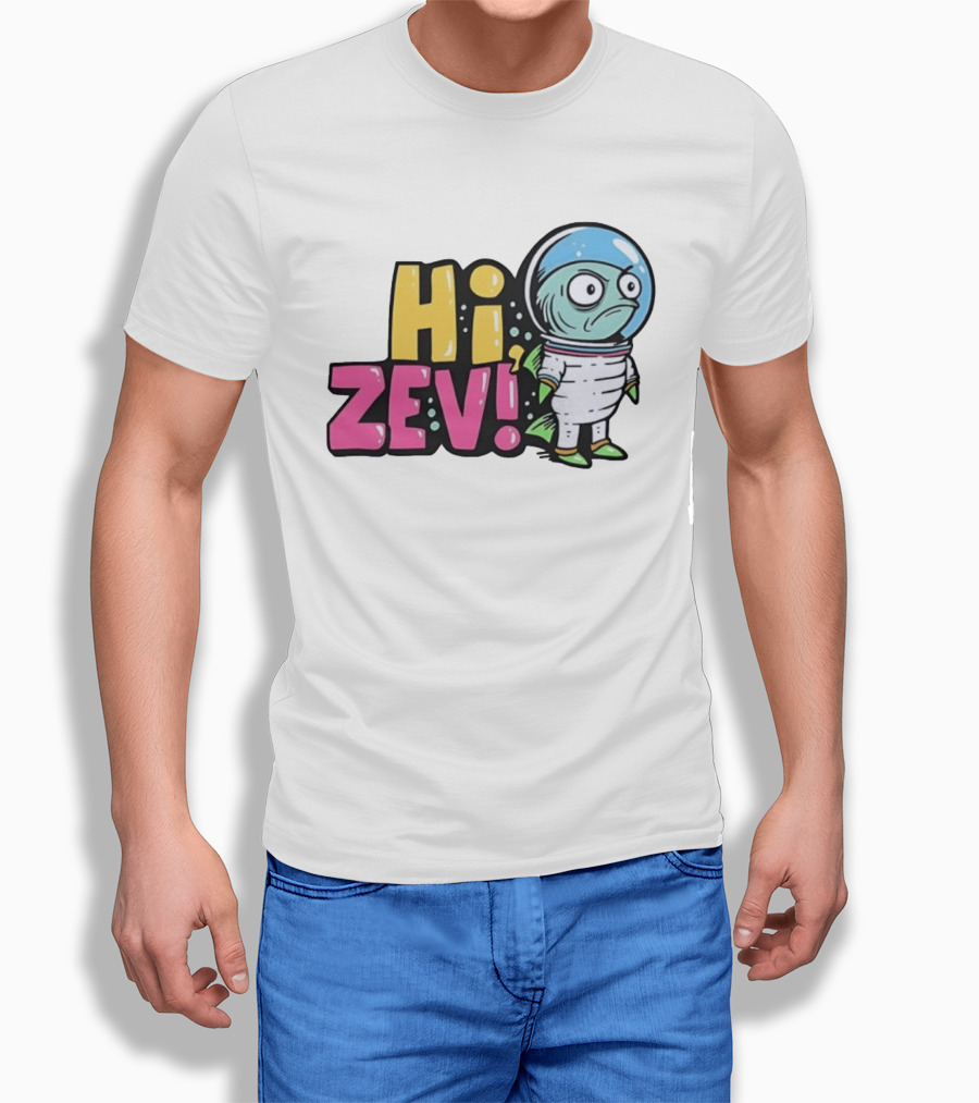 Hi Zev Astronaut Fish NBA New York Knicks Jalen Brunson Cartoon T-Shirt