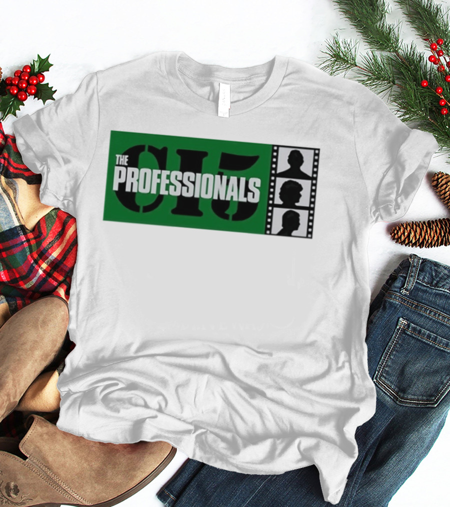 The Professionals CI5 TV Series Bodie Doyle Cowley Silhouette Film Strip T-Shirt