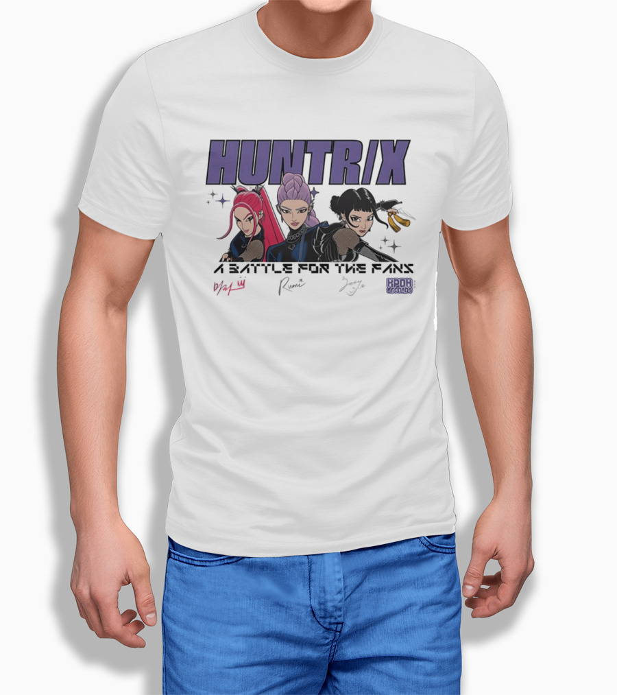 Huntrix A Battle For The Fans KPDH Records Rumi Zoey Jamalynn T-Shirt