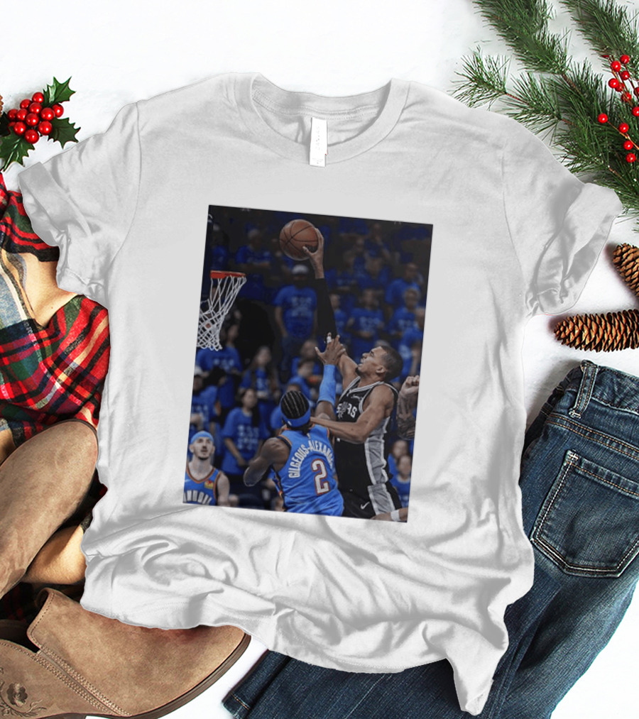 Victor Wembanyama Shai Gilgeous Alexander NBA Showdown San Antonio Spurs Vs Oklahoma City Thunder T-Shirt