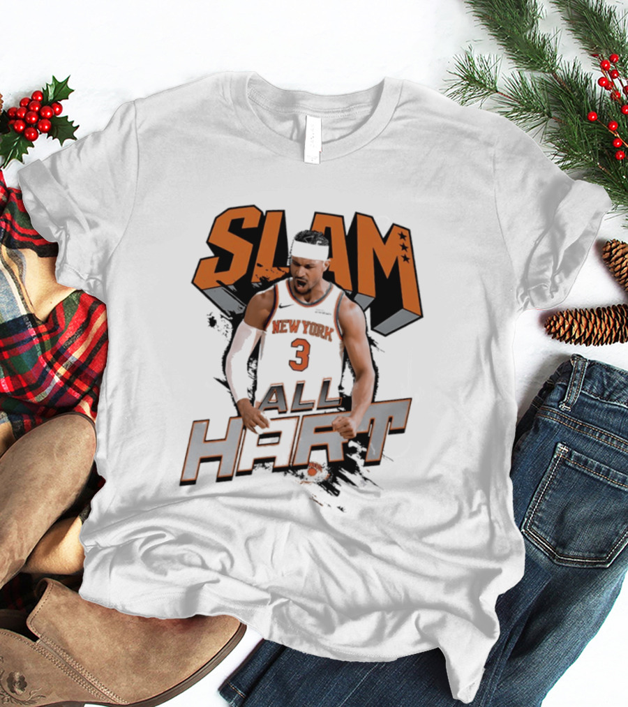 SLAM Josh Hart New York Knicks All Hart T-Shirt