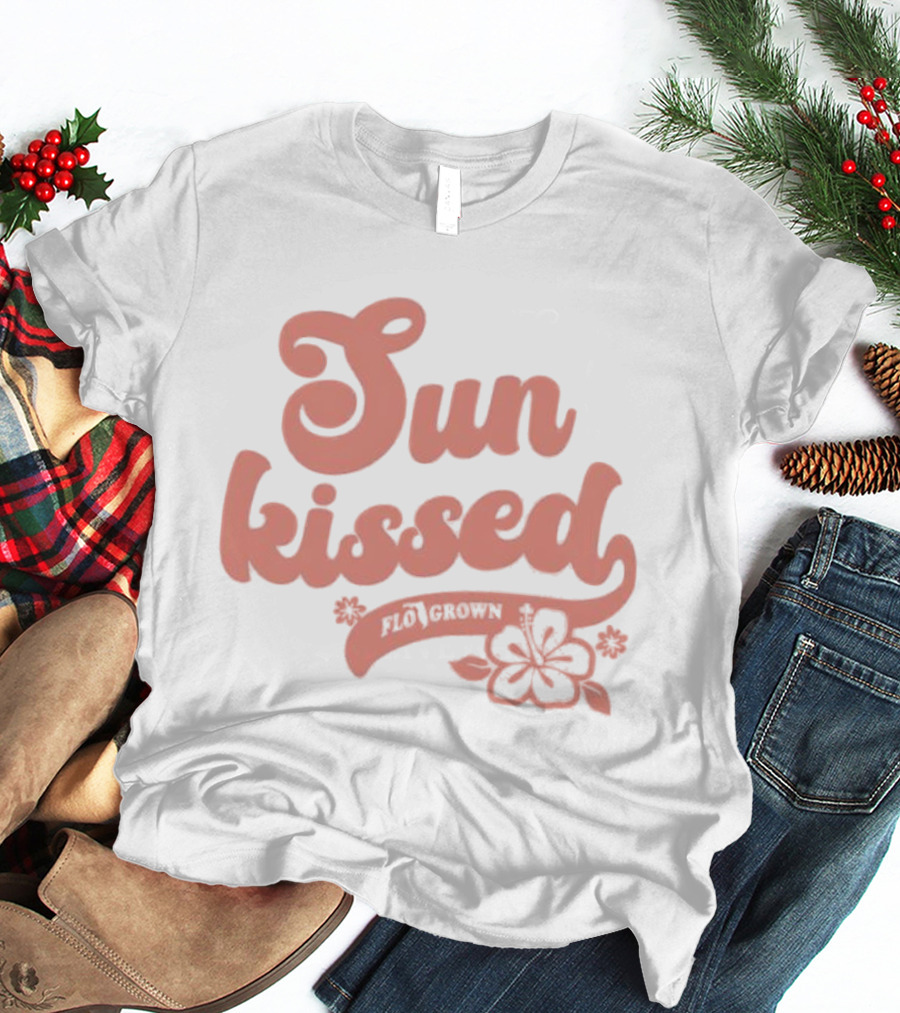 Sun Kissed Flo Grown Florida Hibiscus Flower Beach Summer T-Shirt