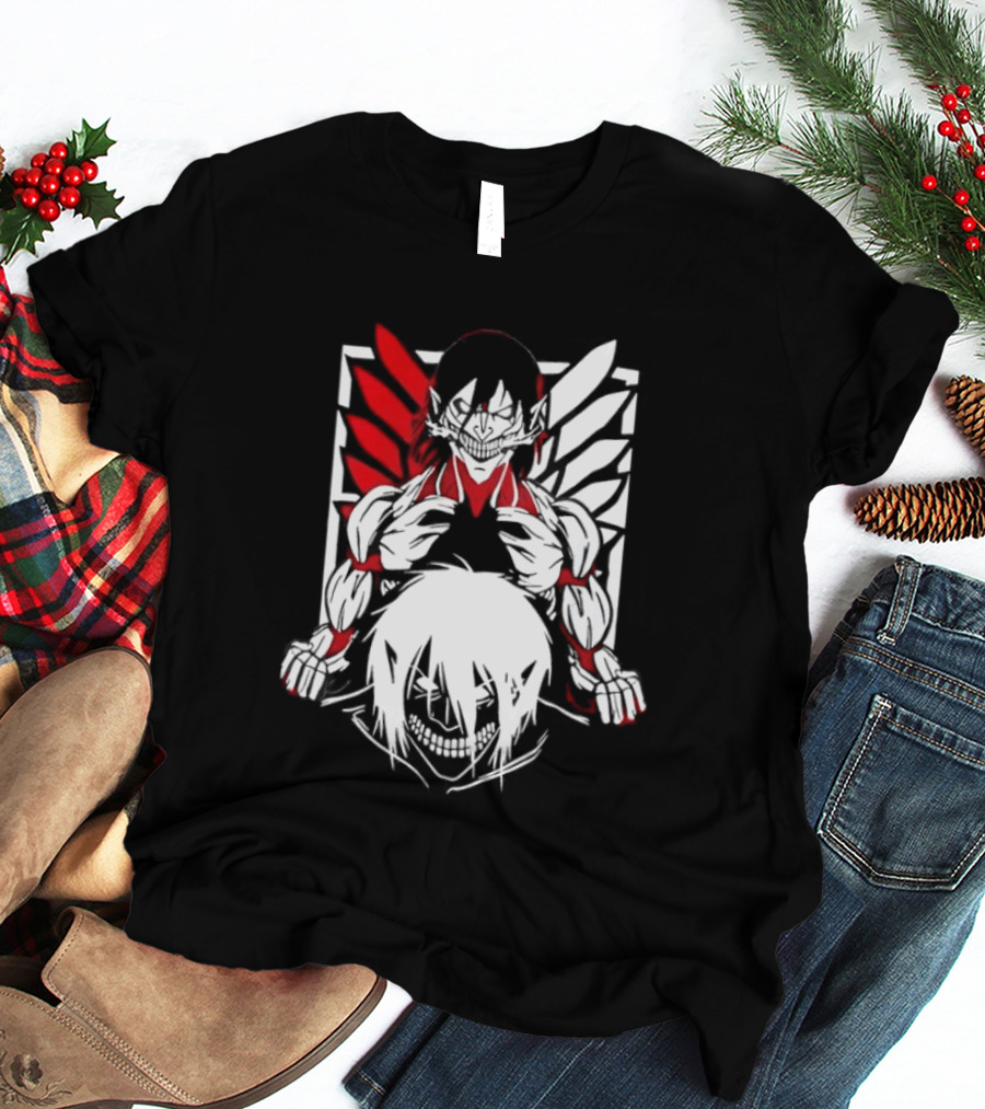 Attack On Titan Eren Yeager Female Titan Wings Of Freedom Fight For Humanity 2026 Collector's Edition T-Shirt
