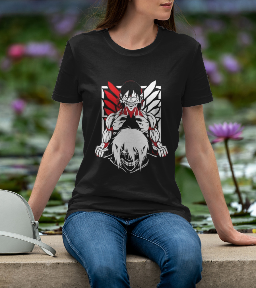 Attack On Titan Eren Yeager Female Titan Wings Of Freedom Fight For Humanity 2026 Collector's Edition T-Shirt