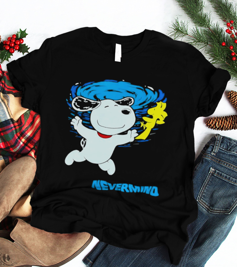 Snoopy Woodstock Nevermind Swimming Adventure T-Shirt